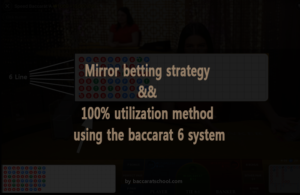 बैकारेट छह-गेम प्रणाली का उपयोग करके मिरर सट्टेबाजी रणनीति और 100% उपयोग विधि